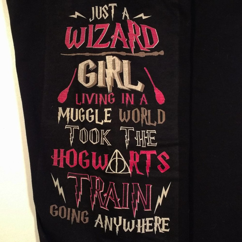 Hogwarts Just a Wizard Grirl Leggings